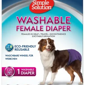 Sparpaket 2 x Simple Solution waschbare Windel Hunde Hygiene Inkontinenz L Neu